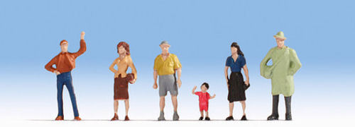 Noch Pedestrians (6) Hobby Figure Set N47100