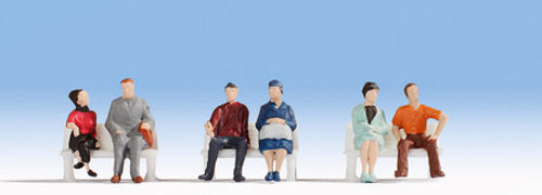 Noch Sitting People (6) Hobby Figure Set N47130