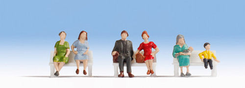 Noch Sitting People (6) Hobby Figure Set N47131