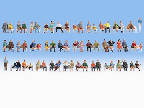 Noch Sitting People (60) Mega Economy Figure Set N47402