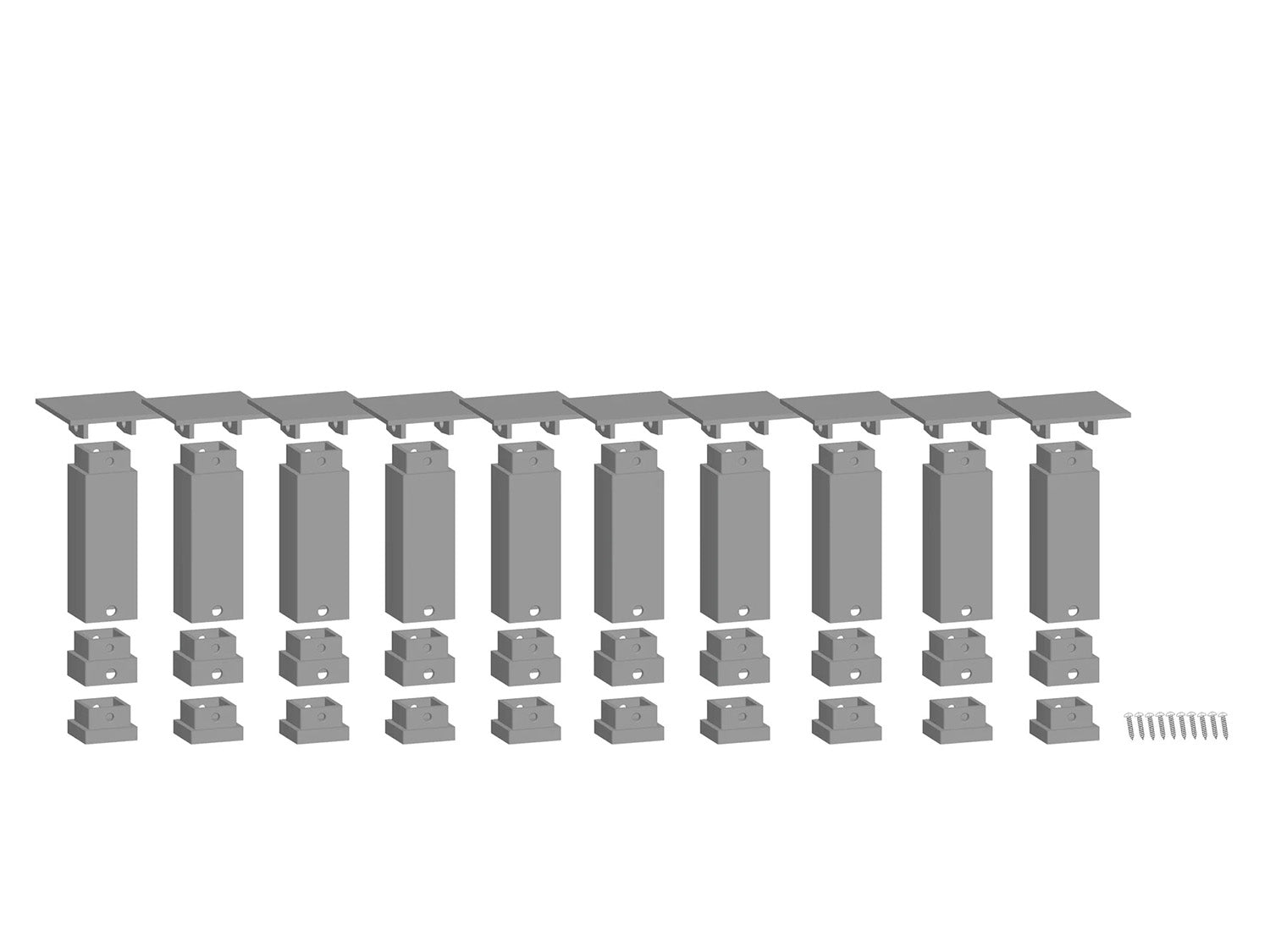 Noch Easy-Track Bottom Pillar Set (10) N53940