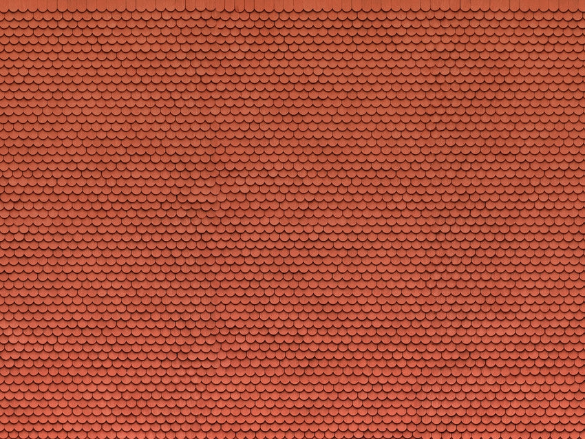Noch Plain Red Tile 3D Cardboard Sheet 25x12.5cm N56690