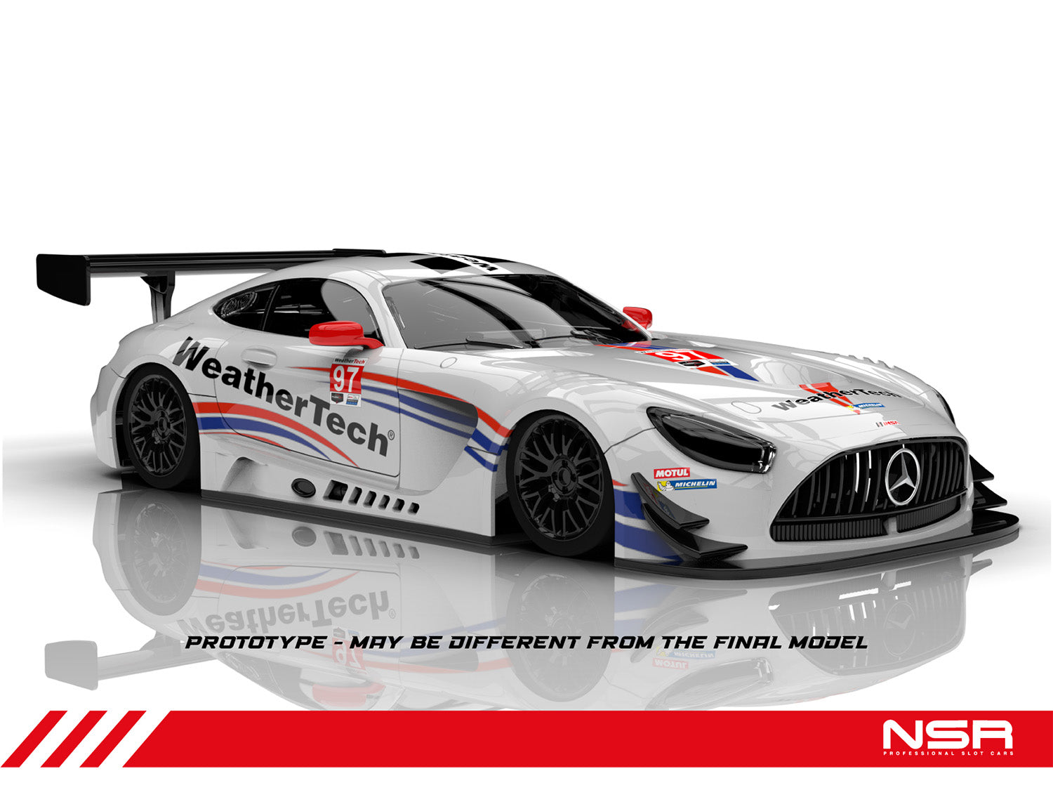 NSR Mercedes AMG GT3 EVO No97 Daytona 24hr 2022 Weathertech AW NSR0430AW