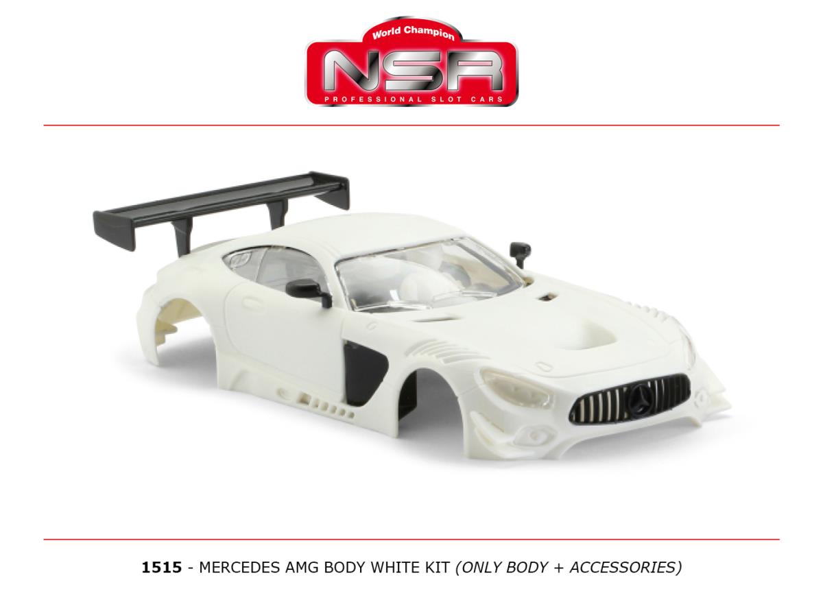 NSR Mercedes AMG White Body Only Kit NSR1515