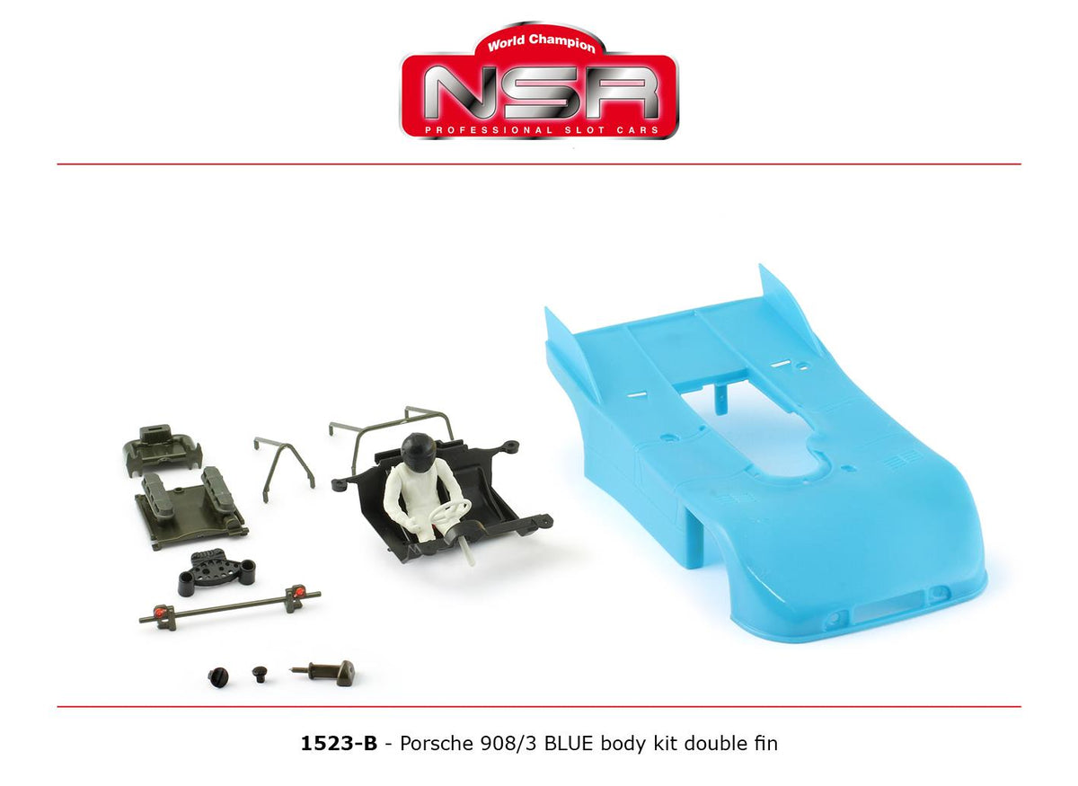 NSR Porsche 908/3 Blue Body Kit w/Double Fin NSR1523-B