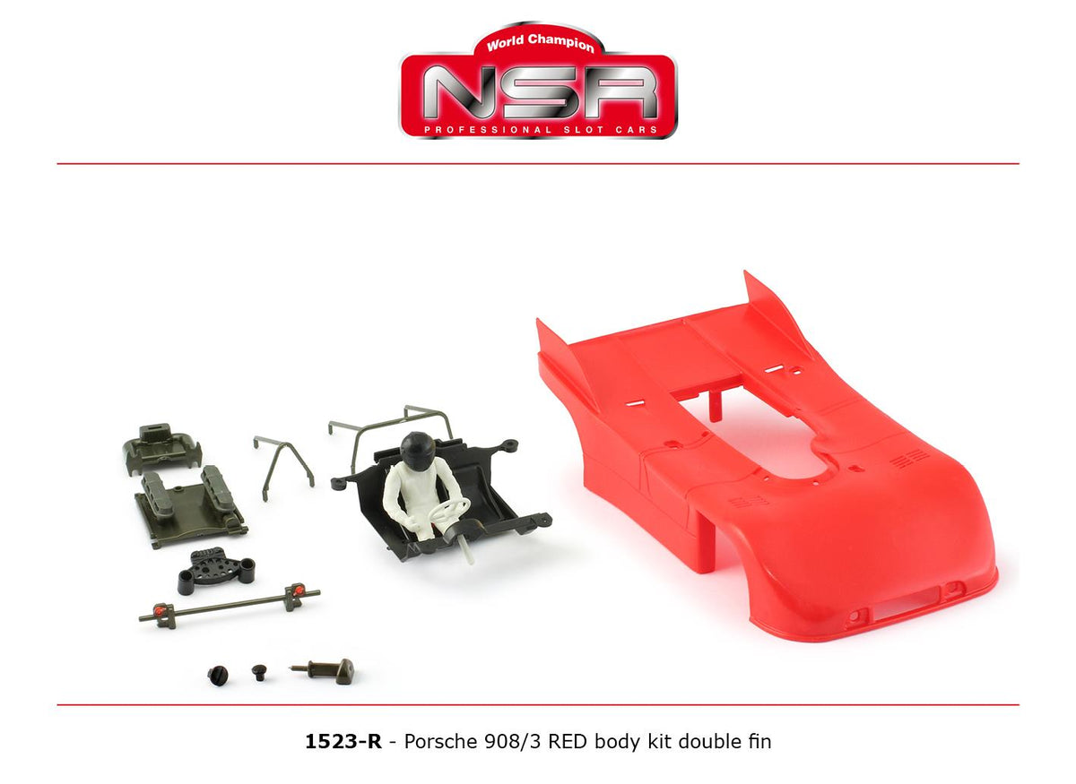 NSR Porsche 908/3 Red Body Kit w/Double Fin NSR1523-R