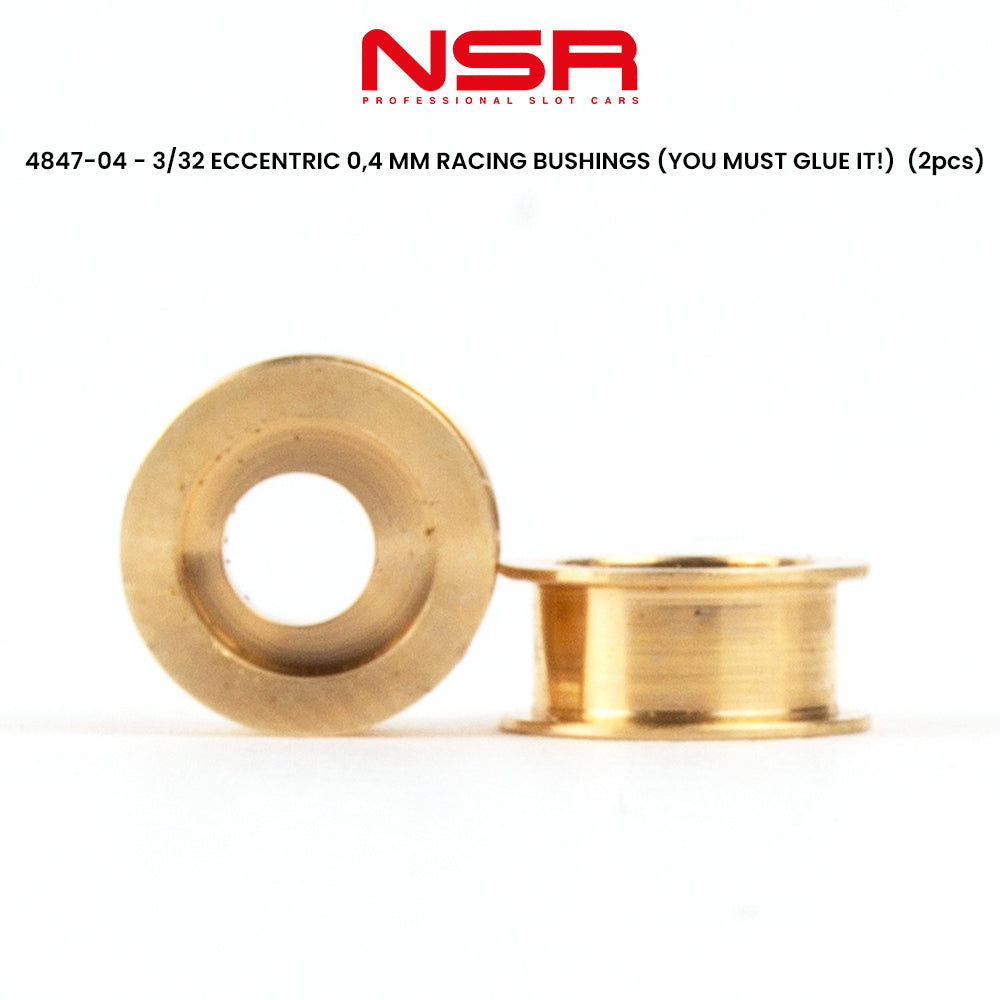 NSR 3/32 Eccentric 0.4mm Racing Bushings 2pcs NSR4847-04