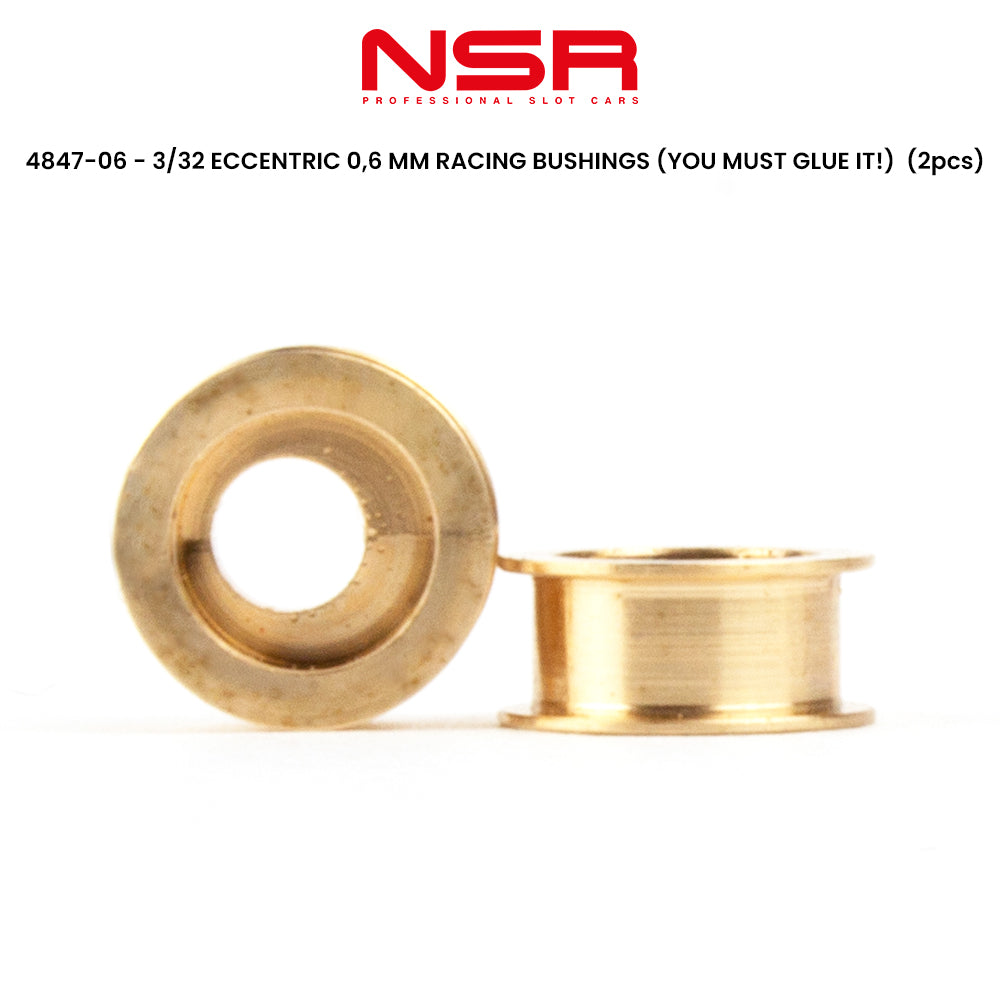 NSR 3/32 Eccentric 0.6mm Racing Bushings 2pcs NSR4847-06