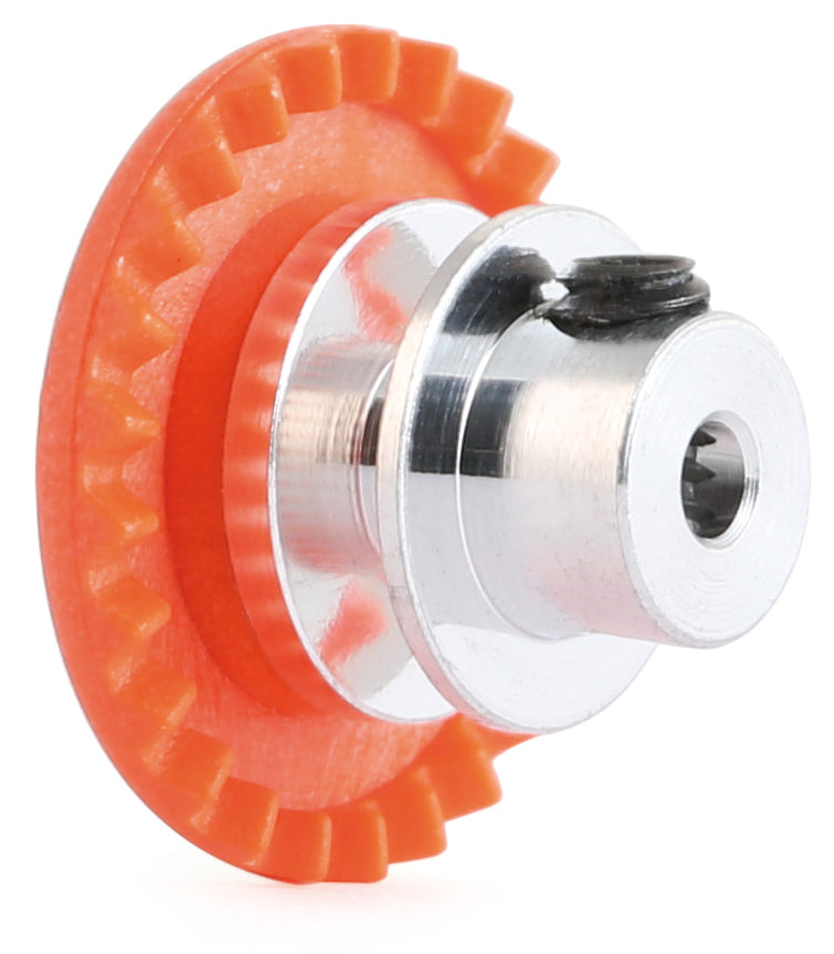 NSR 3/32 IL Soft Plastic Gear 25t Orange w/alu hub .50'' Screw NSR6325AL