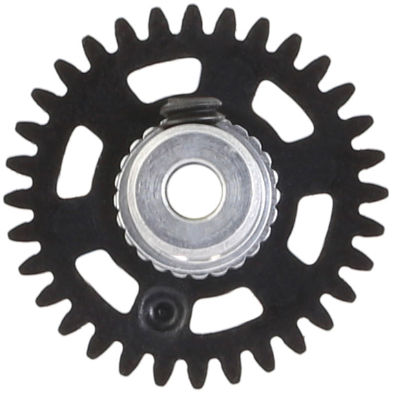 NSR 3/32 AW Soft Plastic Gear 32t Black w/Alu Hub 16mm NSR6632