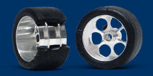 NSR 3/32 Rear RTR 19 x 12mm Trued Rubber Tyres 16 Wheels (2) NSR9007