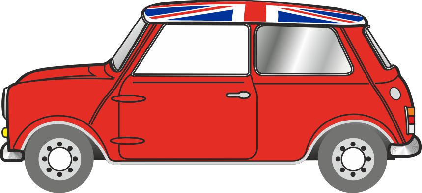 Oxford Diecast Mini Tartan Red/Union Jack OD120MN001