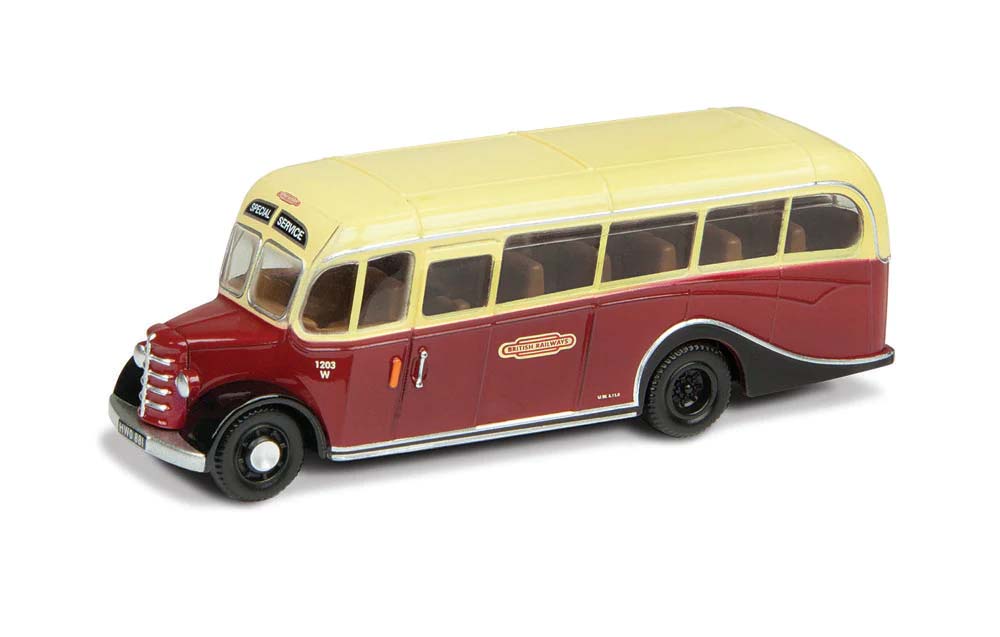 Oxford Diecast Bedford OB Coach British Railways OD120OB001