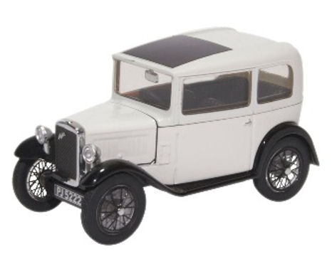 Oxford Diecast Austin Seven RN Saloon Light Grey OD43ASS006
