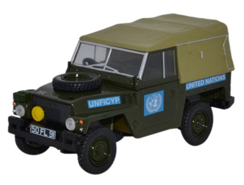 Oxford Diecast Land Rover Half Ton Lightweight United Nations OD43LRL001