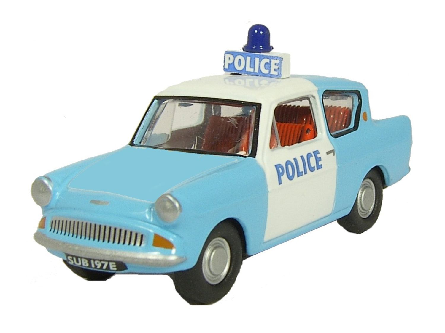 Oxford Diecast Ford Anglia Police Panda Car OD76105003