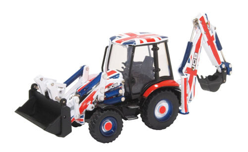 Oxford Diecast JCB 3CX Eco Backhoe Loader Union Flag OD763CX002