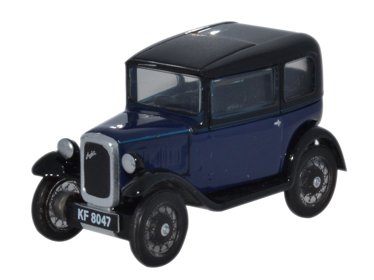 Oxford Diecast Austin Seven RN Saloon Light Royal Blue OD76ASS002
