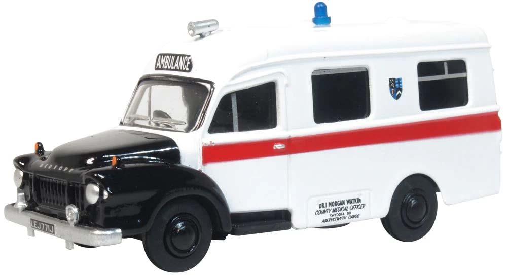 Oxford Diecast Bedford J1 Lomas Ambulance Aberystwyth OD76BED008