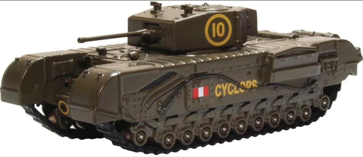 Oxford Diecast Churchill Tank 51st RTR UK 1942 OD76CHT005