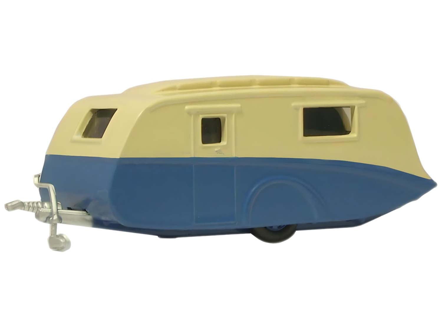 Oxford Diecast Caravan Cream/Blue OD76CV002