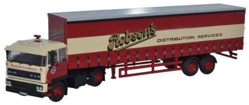 Oxford Diecast DAF 2800 40ft Curtainside Robsons OD76D28001