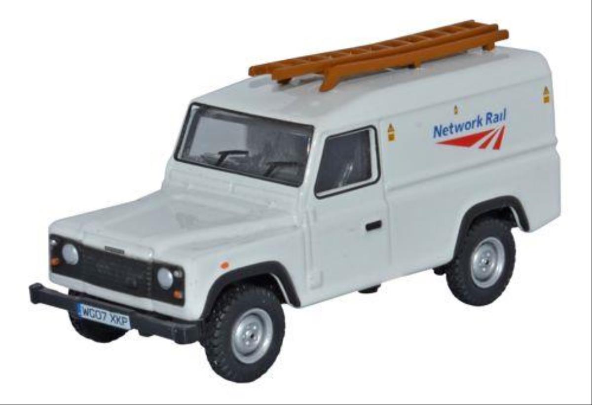 Oxford Diecast Land Rover Defender Network Rail OD76DEF008