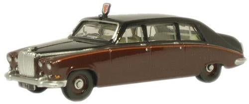 Oxford Diecast Daimler DS420 Limo Claret/Black (Queen Mother) OD76DS004