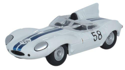 Oxford Diecast Jaguar D Type Winner Lime Rock 1957 - Walt Hansgen OD76DTYP003