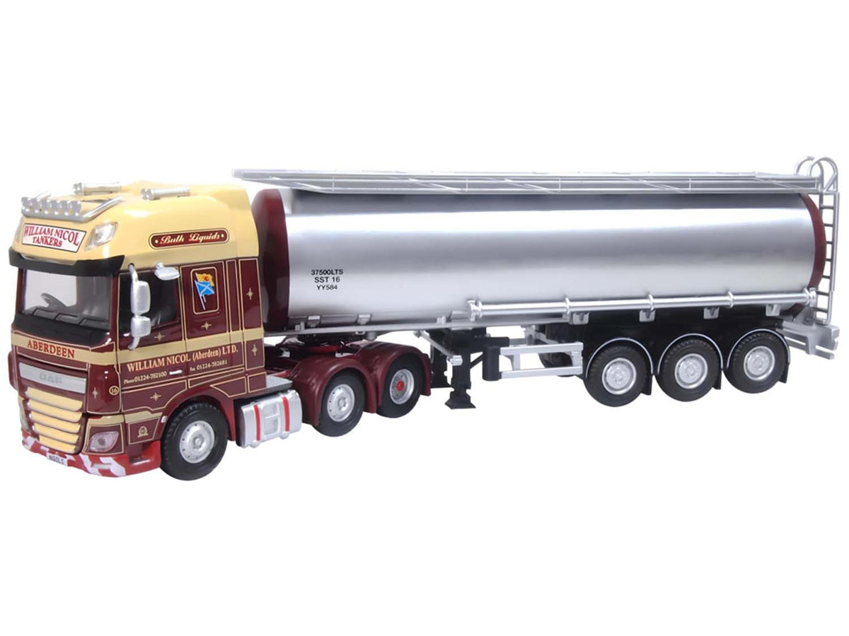 Oxford Diecast DAF XF Euro 6 Cylindrical Tanker William Nicol OD76DXF006