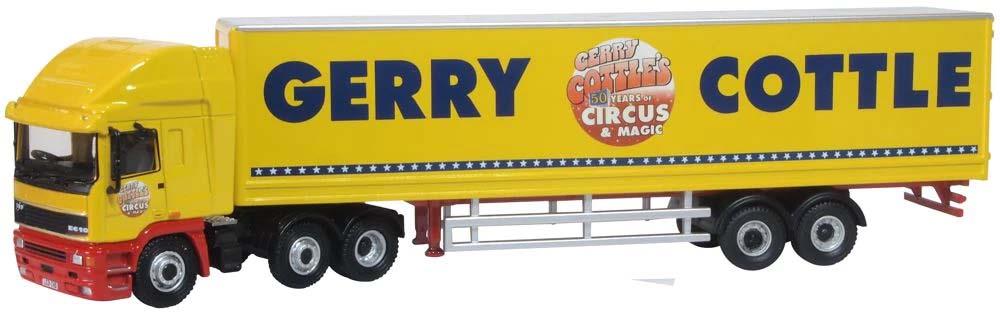 Oxford Diecast ERF EC Box Trailer Gerry Cottle's Circus OD76EC004