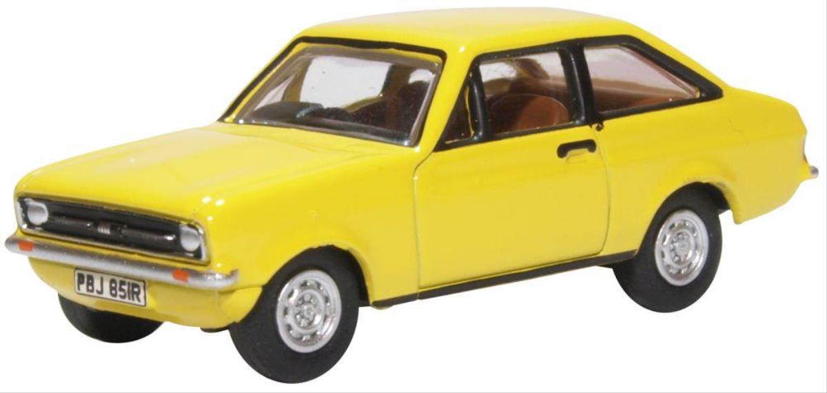 Oxford Diecast Ford Escort Mk2 Signal Yellow OD76ESC002