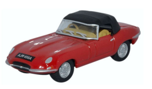 Oxford Diecast Jaguar E Type DHC Closed Carmen Red OD76ETYP011