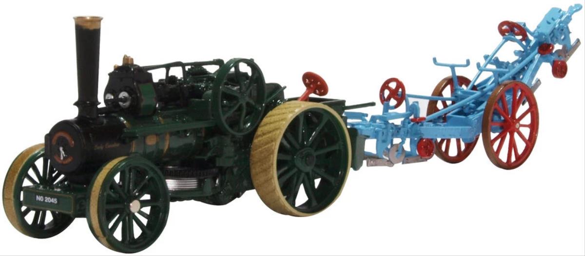 Oxford Diecast Fowler BB1 Ploughing Engine Lady Caroline &amp; Plough OD76FBB005