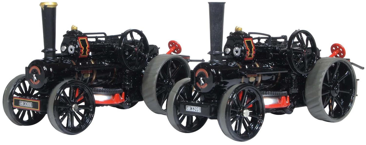 Oxford Diecast Fowler BB1 Ploughing Engine x 2 Master &amp; Mistress OD76FBB006