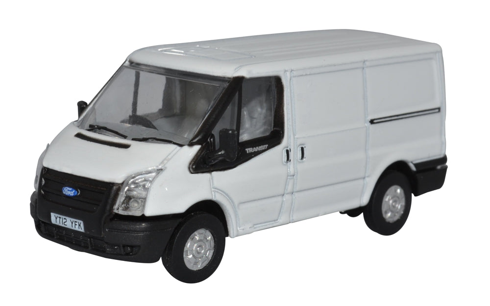 Oxford Diecast Ford Transit MkV SWB Low Roof Frozen White OD76FT036