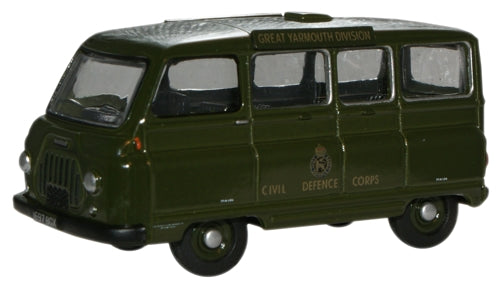 Oxford Diecast Morris J2 Minibus Civil Defence OD76JM021