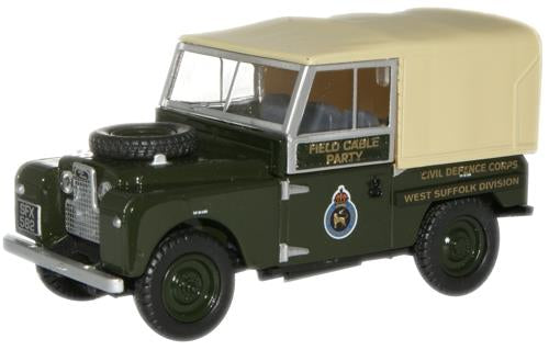 Oxford Diecast Land Rover Series I 88&#39;&#39; Civil Defence Corps OD76LAN188008