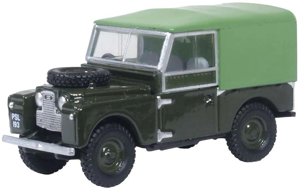 Oxford Diecast Land Rover Series I 88'' Canvas Bronze Green Plimsoll OD76LAN188024