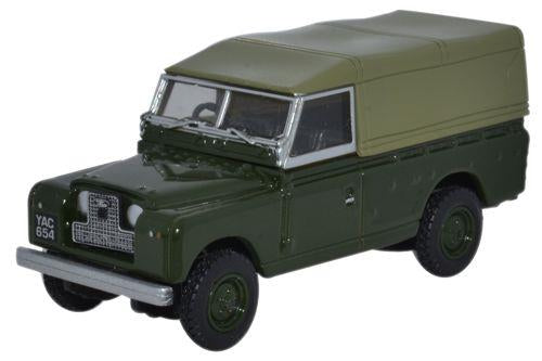 Oxford Diecast Land Rover Series II Canvas Back Bronze Green OD76LAN2011