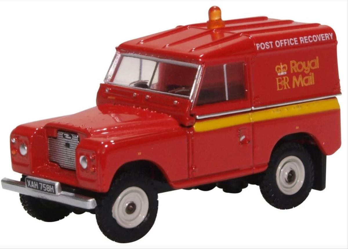 Oxford Diecast Land Rover Series IIa SWB Hard Top Royal Mail PO Recovery OD76LR2AS002