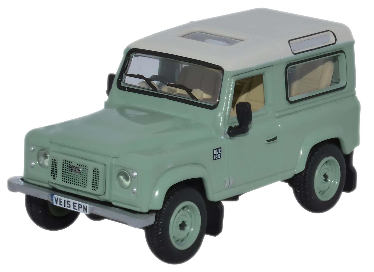 Oxford Diecast Land Rover Defender 90 Station Wagon Grasmere Green OD76LRDF007HE