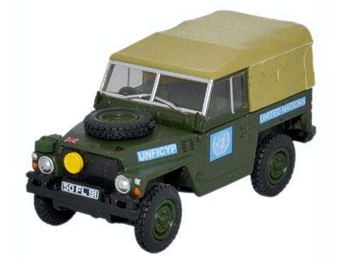 Oxford Diecast Land Rover Half Ton Lightweight United Nations OD76LRL001