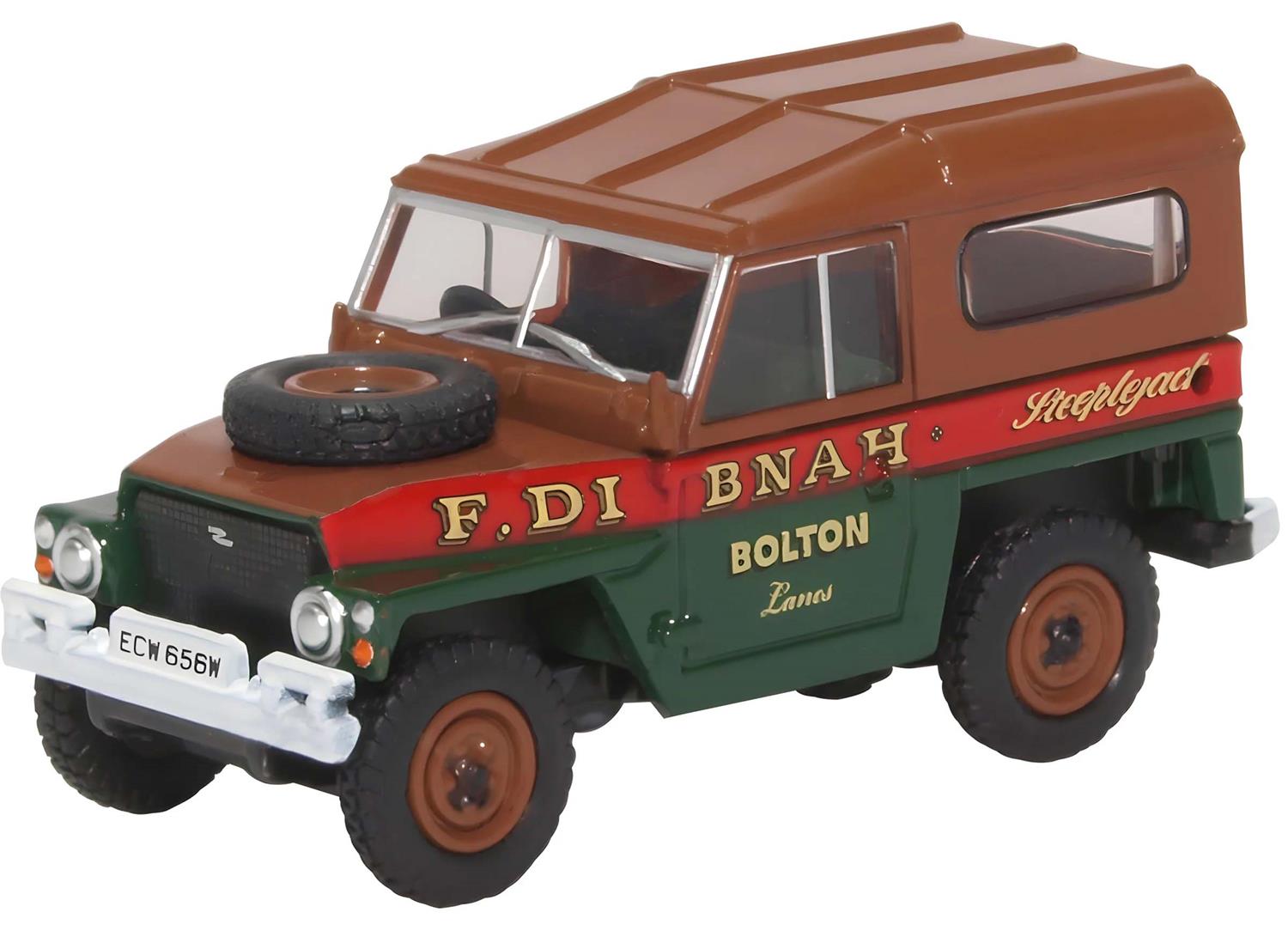 Oxford Diecast Land Rover Lightweight Hard Top Fred Dibnah OD76LRL006