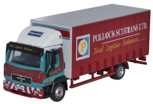 Oxford Diecast MAN L2000 Curtainside Pollock OD76MAN001