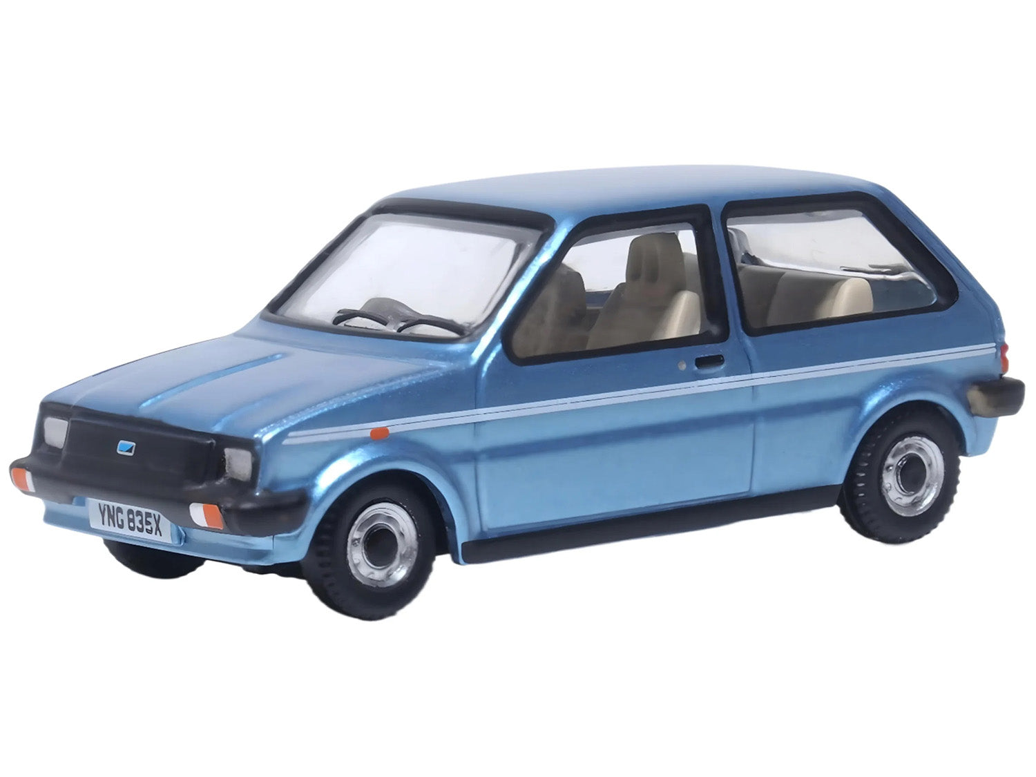 Oxford Diecast Austin Mini Metro Denim Blue Metallic OD76MET002