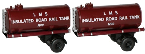 Oxford Diecast LMS Two Piece Trailer Pack OD76MH010T
