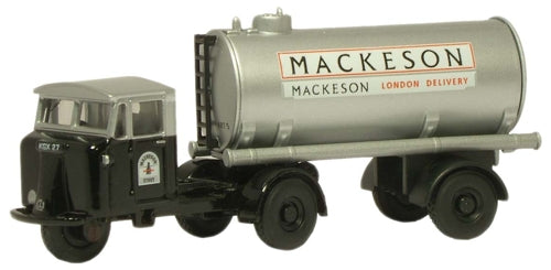 Oxford Diecast Mechanical Horse Tank Trailer Mackeson OD76MH013