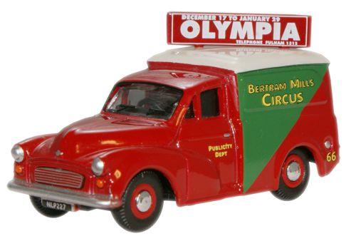 Oxford Diecast Morris Minor Van Bertram Mills OD76MM058