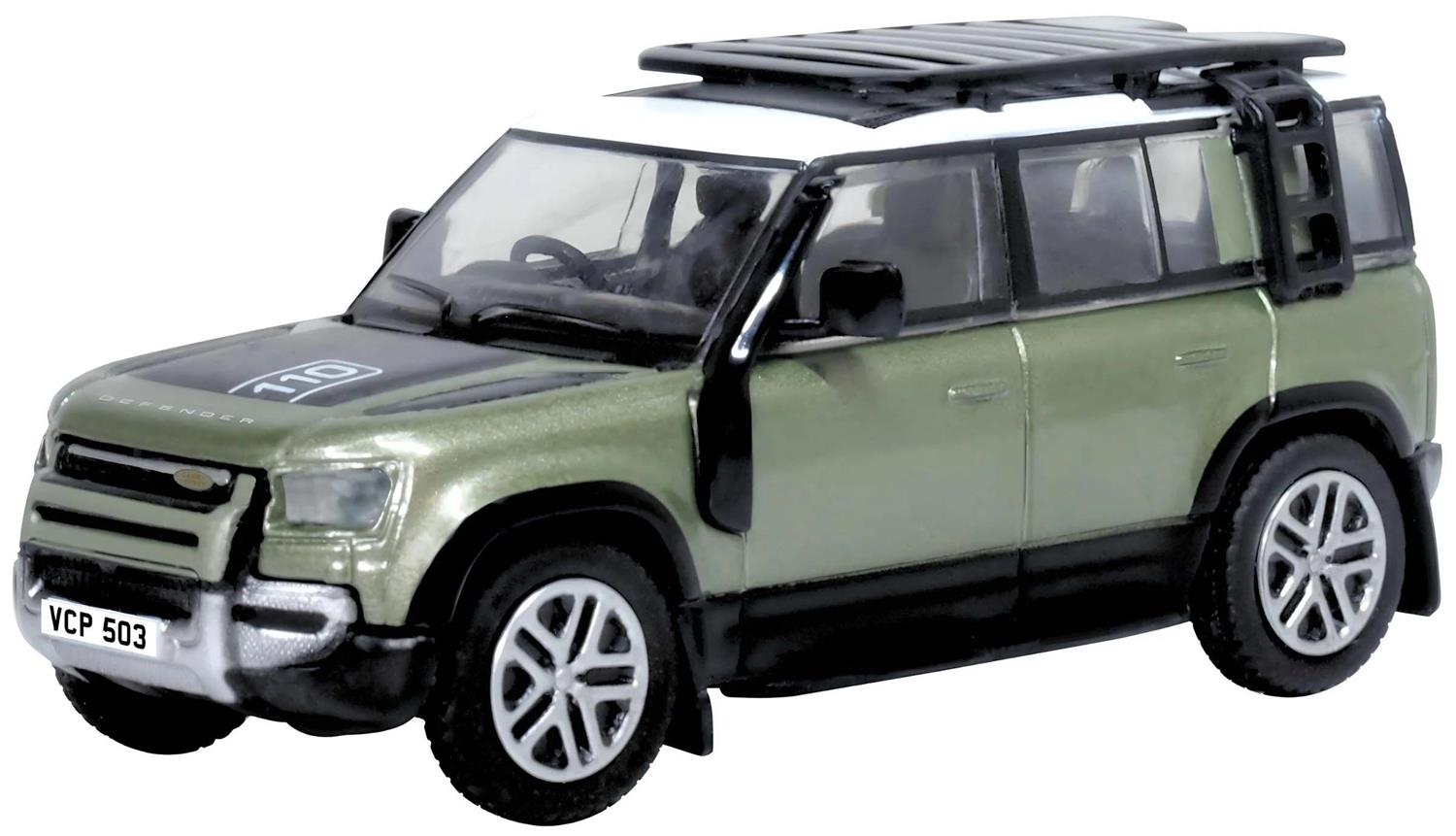 Oxford Diecast Land Rover Defender 110 New Pangea Green OD76ND110003